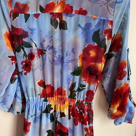 MISA Marsala Floral Shirtdress - Picture 11 of 16